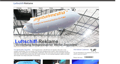 Desktop Screenshot of luftschiff-reklame.de